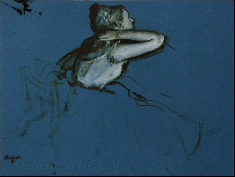 Edgar Degas Seated Dancer Norge oil painting art